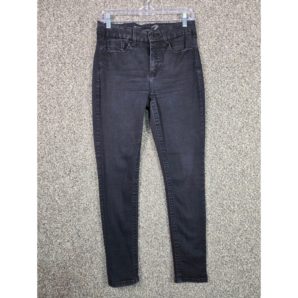 Seven7 Skinny Jeans Womens 8 Black High Rise Stretch Denim MY1975BL23